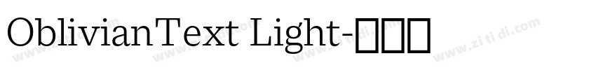 OblivianText Light字体转换
